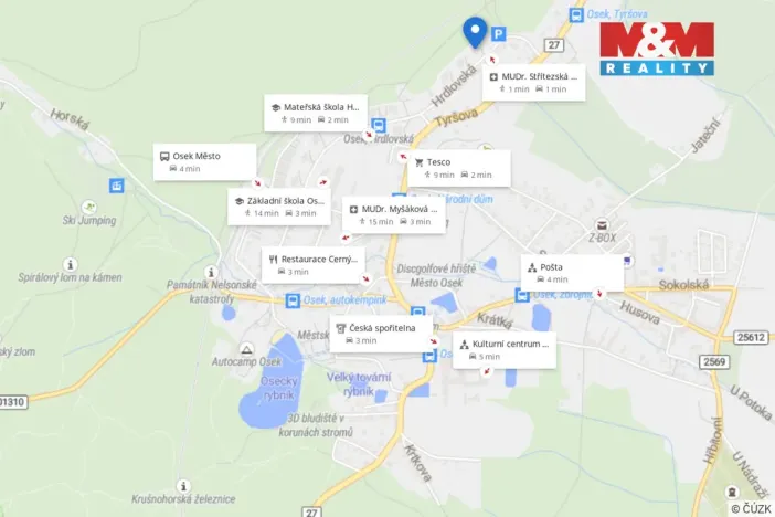 Prodej bytu 2+1, Osek, Hrdlovská, 54 m2