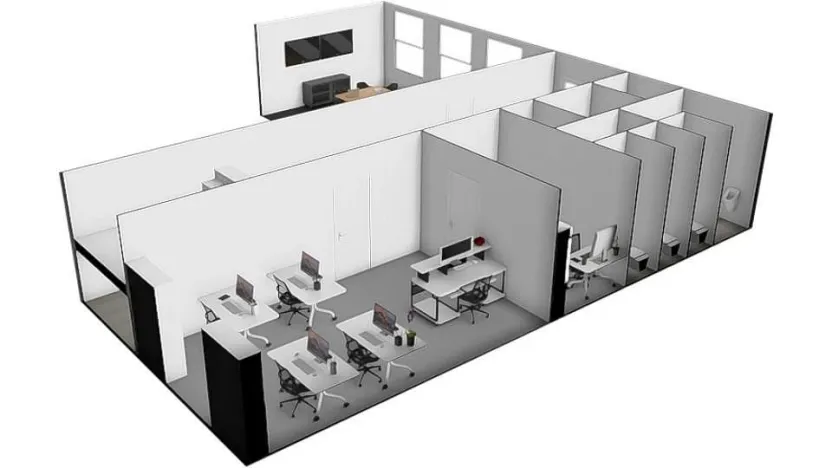 Pronájem kanceláře, Brno - Židenice, Kosmákova, 50 m2