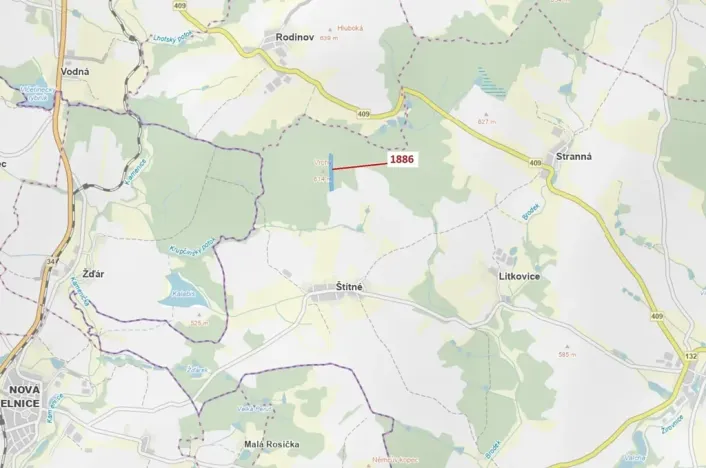 Dražba lesa, Žirovnice, 19314 m2