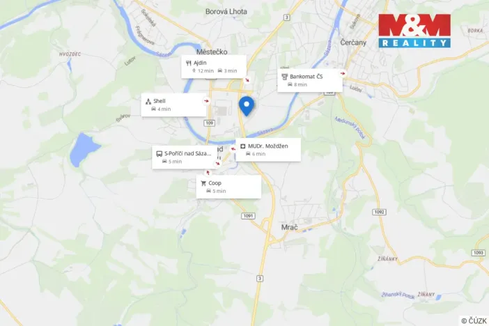 Pronájem skladu, Poříčí nad Sázavou, Pyšelská, 1409 m2