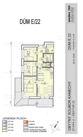 Prodej bytu 4+kk, Brno, Chvalovka, 68 m2