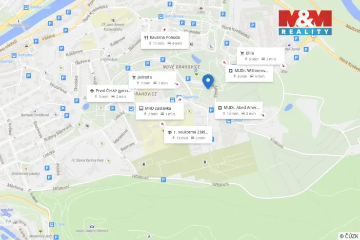 Prodej bytu 1+1, Karlovy Vary - Drahovice, Maďarská, 37 m2