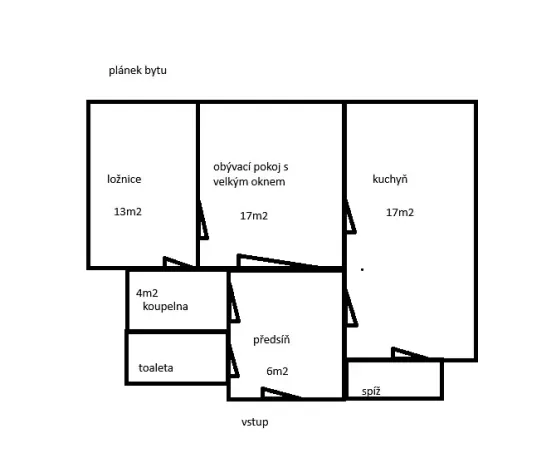 Prodej bytu 2+1, Praha - Dejvice, Kafkova, 59 m2