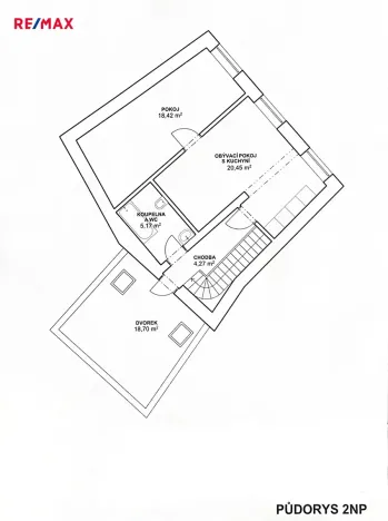 Pronájem bytu 2+kk, Kladno, Dr. Vrbenského, 48 m2