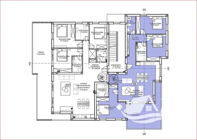 Prodej bytu 4+kk, Vodice, Chorvatsko, 170 m2