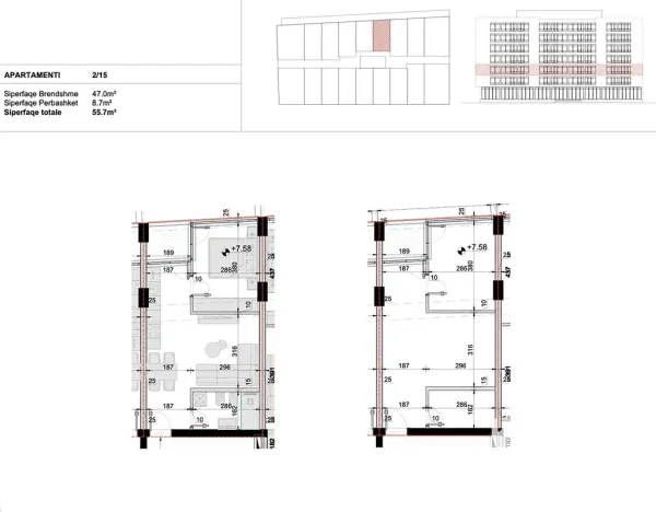 Prodej bytu 2+kk, Golem, Albánie, 55 m2