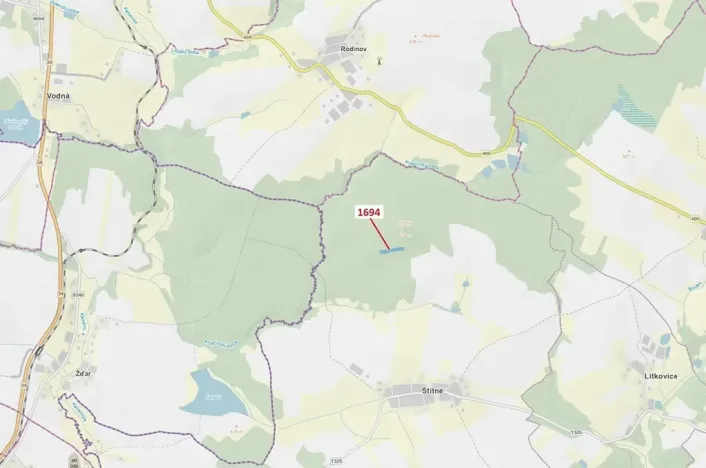 Dražba lesa, Žirovnice, 5755 m2