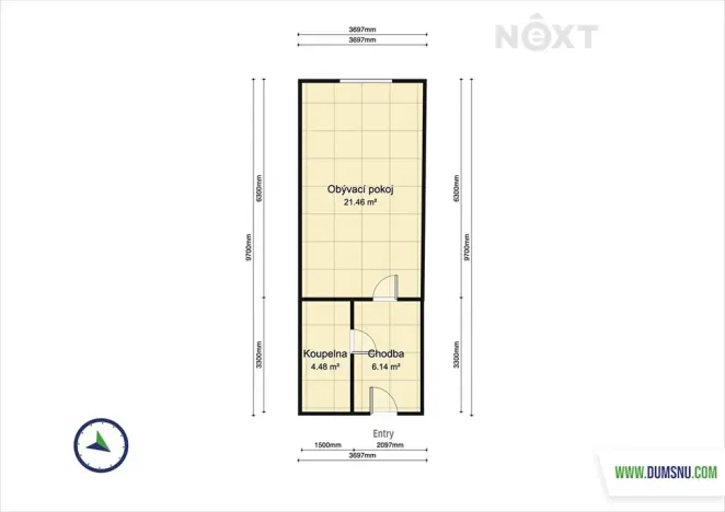 Pronájem bytu 1+kk, Olomouc, Věry Pánkové, 36 m2