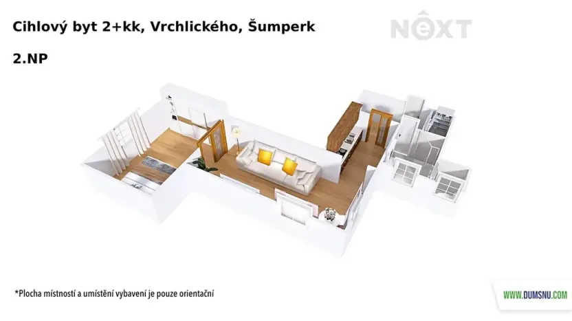 Prodej bytu 2+kk, Šumperk, Vrchlického, 50 m2