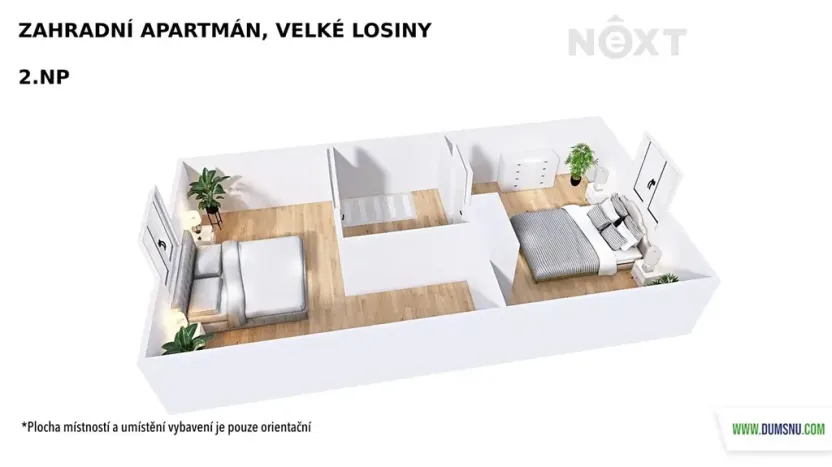 Prodej ubytování, Velké Losiny, Osvobození, 67 m2