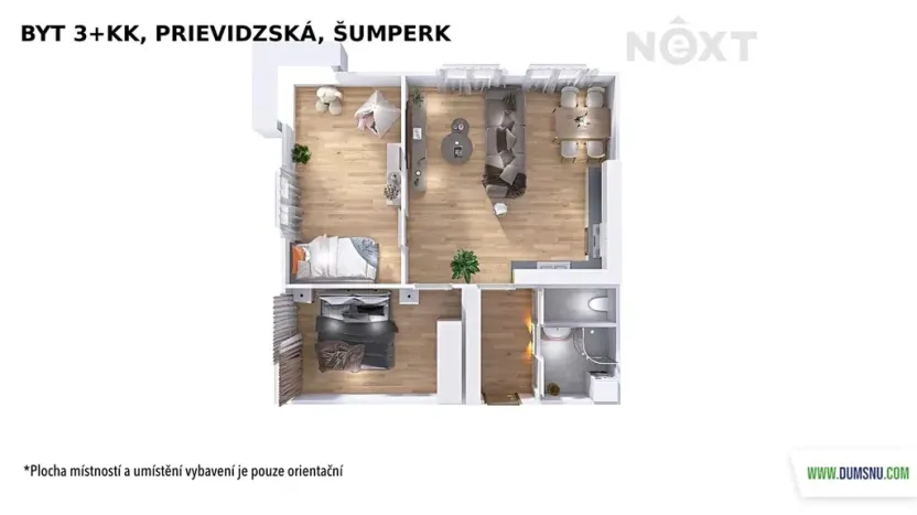 Prodej bytu 3+kk, Šumperk, Prievidzská, 63 m2