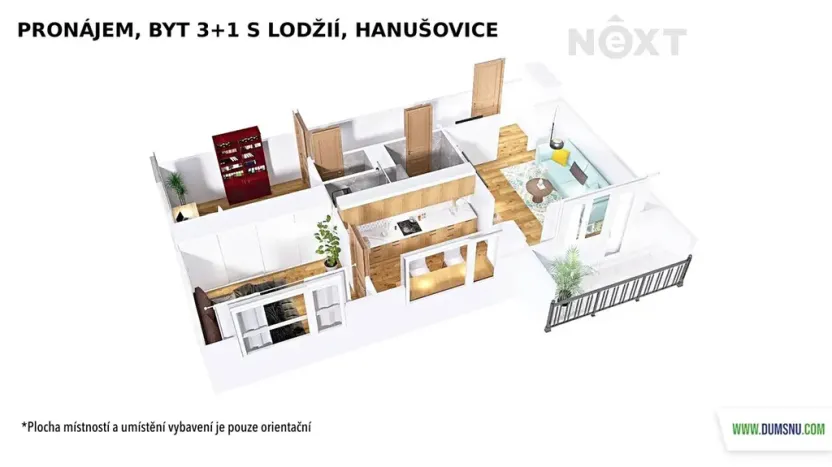 Pronájem bytu 3+1, Hanušovice, Zábřežská, 60 m2