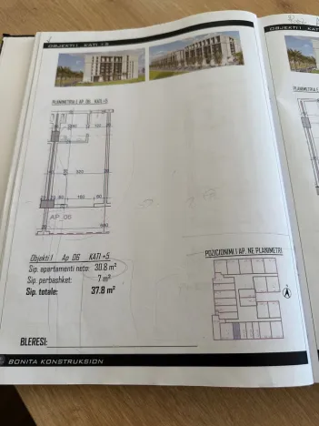 Prodej bytu 1+kk, Rruga Wiena, Golem, Albánie, 37 m2