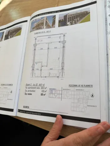 Prodej bytu 1+kk, Rruga Wiena, Golem, Albánie, 37 m2