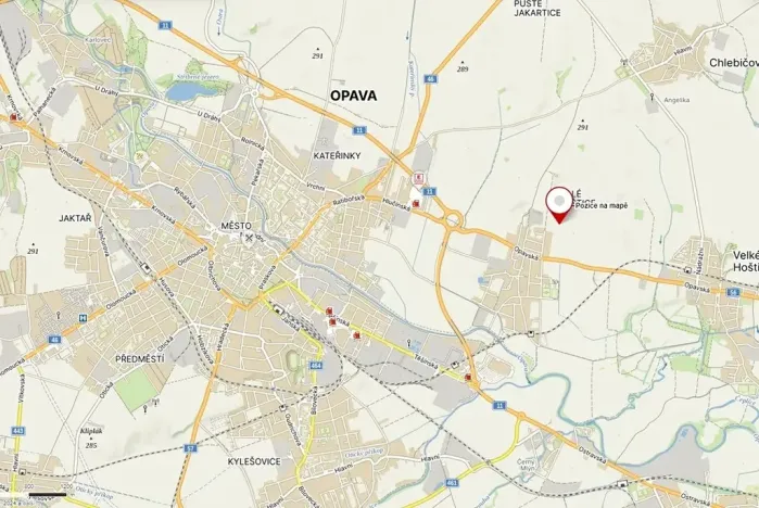 Prodej pozemku, Opava, 2250 m2