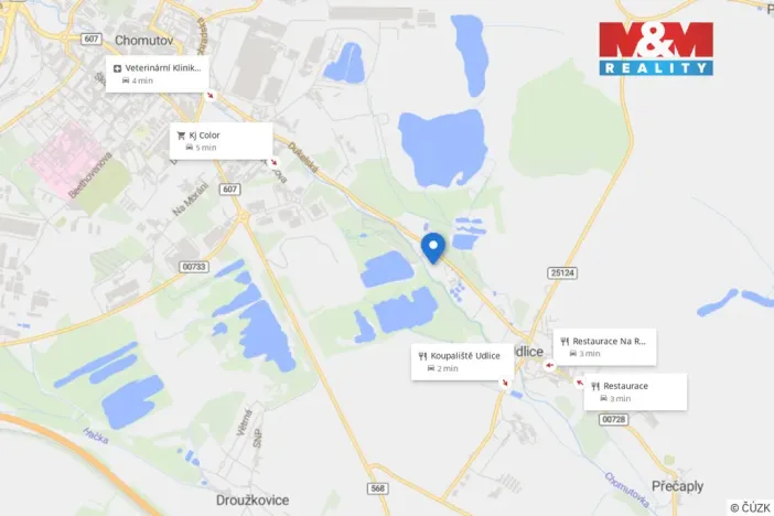 Prodej zahrady, Údlice, 456 m2