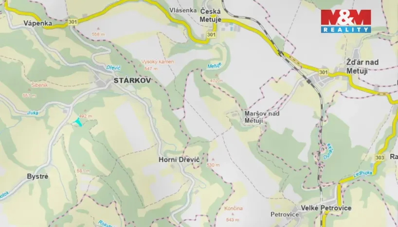 Prodej louky, Stárkov, 3308 m2