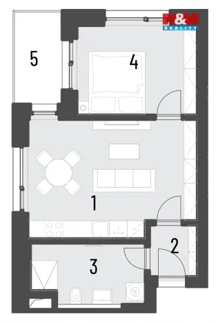 Prodej bytu 2+kk, Brandýs nad Labem-Stará Boleslav, Dřevčická, 48 m2