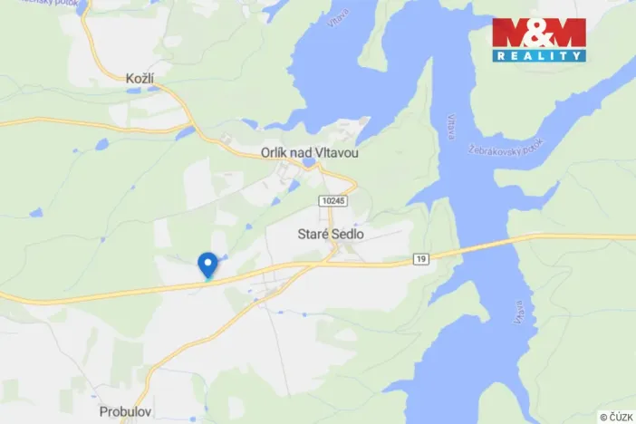 Prodej louky, Orlík nad Vltavou, 2509 m2