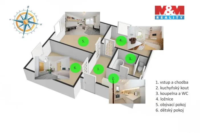 Prodej bytu 3+kk, Žďár nad Sázavou - Žďár nad Sázavou 3, Brodská, 54 m2