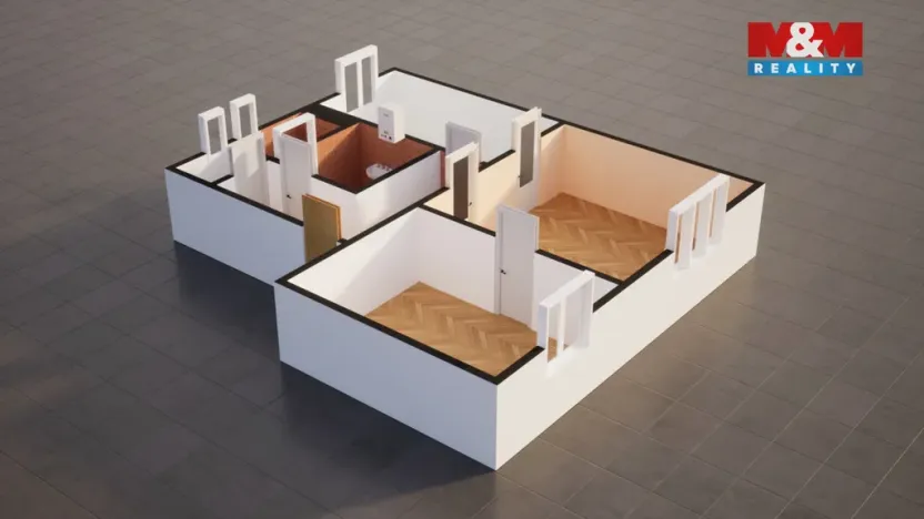 Prodej bytu 2+1, Nový Bor, Kollárova, 55 m2