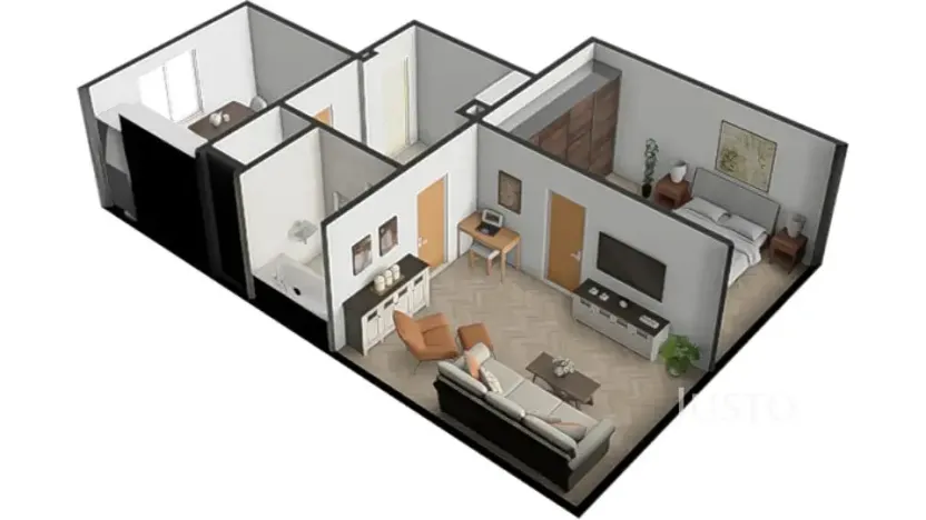 Prodej bytu 2+1, Písek, Šafaříkova, 52 m2