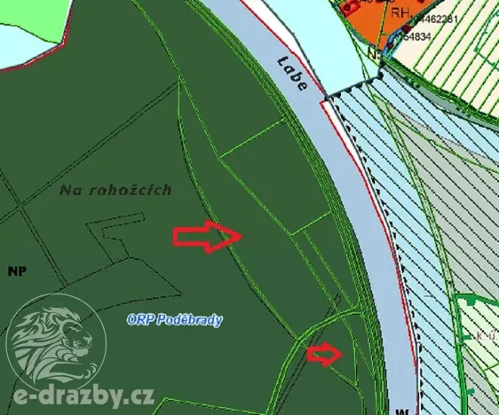 Dražba pole, Oseček, 83999 m2