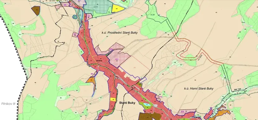 Prodej pole, Staré Buky, 67077 m2