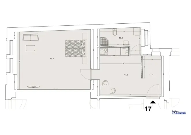 Pronájem bytu 2+kk, Praha - Nové Město, Lípová, 41 m2