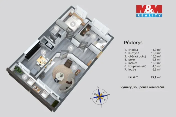 Prodej bytu 3+1, Most, Bohuslava Vrbenského, 68 m2