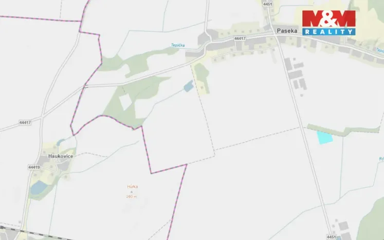 Prodej pole, Paseka, 15109 m2