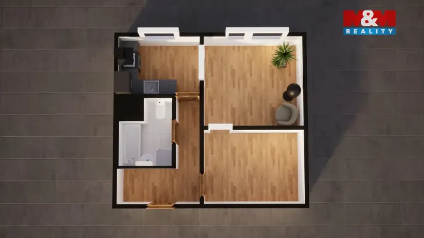 Pronájem bytu 2+1, Liberec - Liberec VI-Rochlice, Pastelová, 38 m2