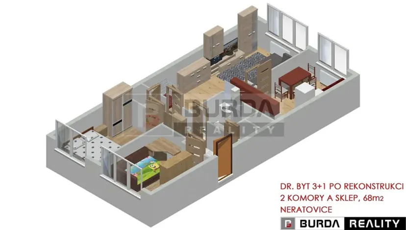 Prodej bytu 3+1, Neratovice, 68 m2