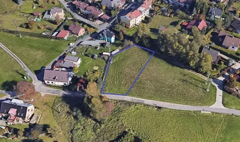 Dražba pozemku pro bydlení, Liberec, 1019 m2