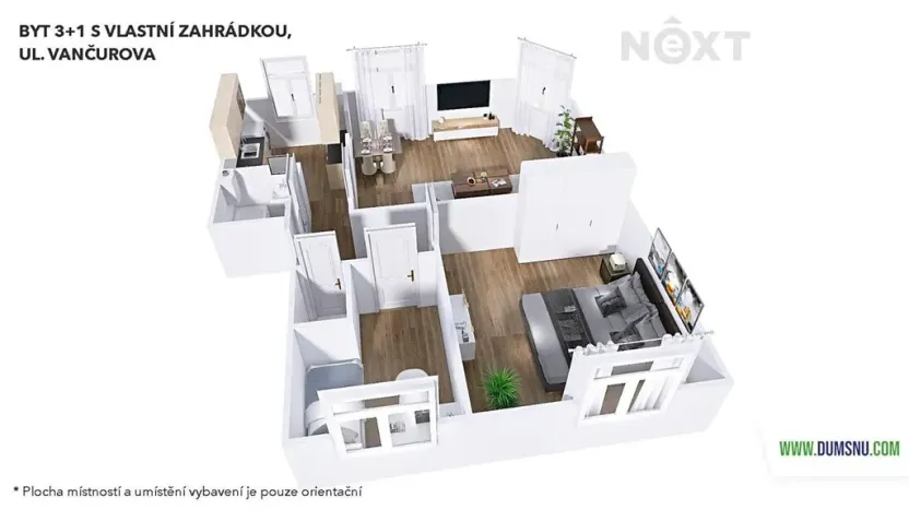 Pronájem bytu 3+1, Šumperk, Vančurova, 71 m2