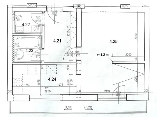 Prodej bytu 1+kk, Brno, Blažovická, 41 m2