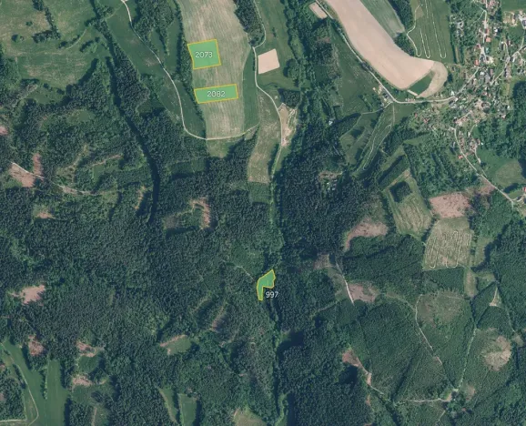 Prodej pole, Jílové u Držkova, 19916 m2