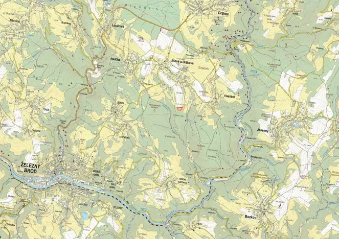 Prodej louky, Jílové u Držkova, 7640 m2