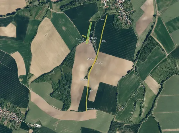 Prodej pole, Honětice, 19723 m2