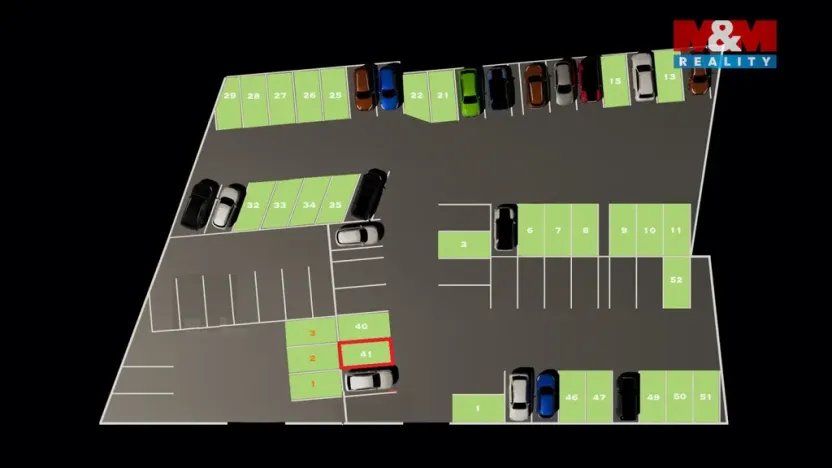 Pronájem garážového stání, Havlíčkův Brod, Stromovka, 15 m2