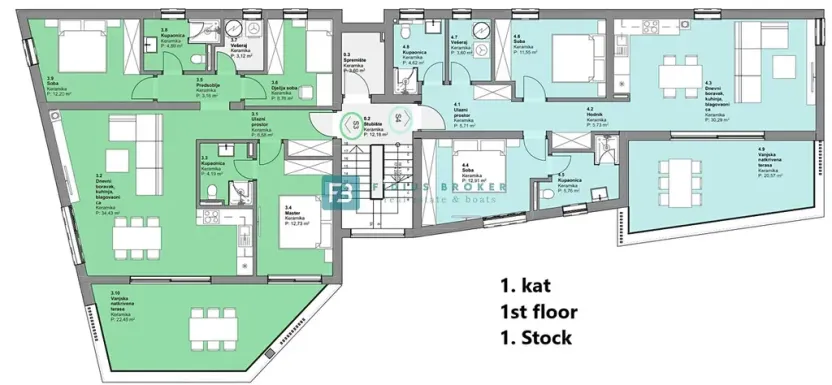 Prodej bytu 4+kk, Vodice, Chorvatsko, 90 m2