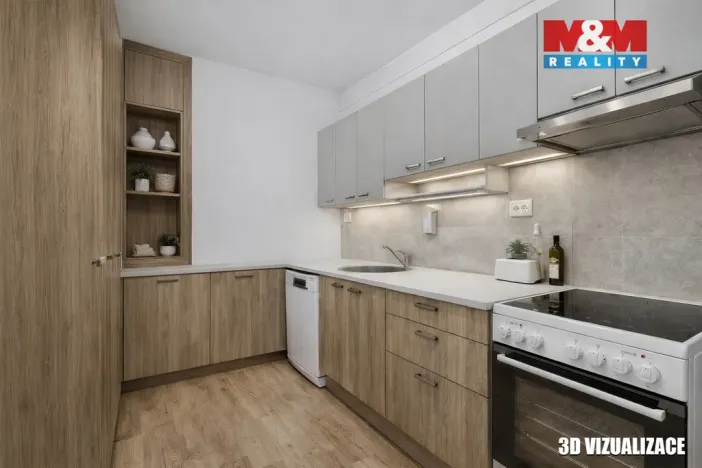 Prodej bytu 3+kk, Praha - Kyje, Travná, 65 m2