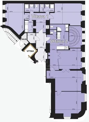 Pronájem kanceláře, Praha - Smíchov, Kořenského, 221 m2