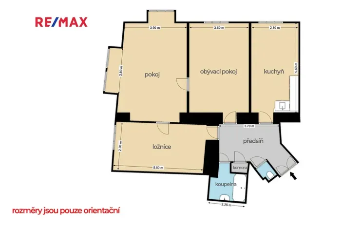 Prodej bytu 3+1, Praha - Smíchov, Svornosti, 99 m2