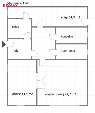 Prodej vily, Měchenice, Hlavní, 330 m2