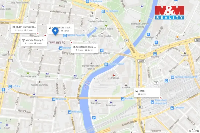 Pronájem bytu 1+kk, Plzeň, Kartónová, 29 m2