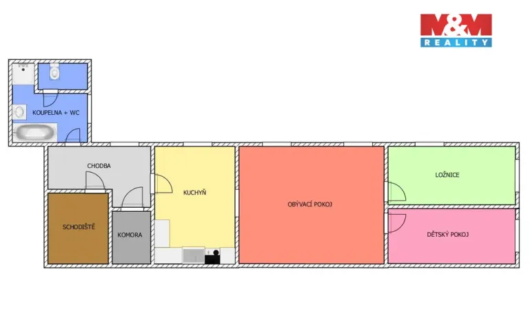 Prodej bytu 3+1, Čáslav - Čáslav-Staré Město, Na Kozinci, 102 m2