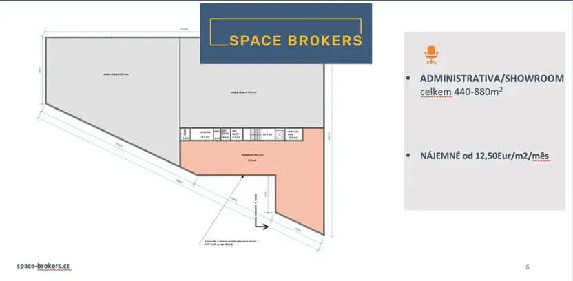 Pronájem obchodního prostoru, Zlatníky-Hodkovice, Technologická, 1016 m2