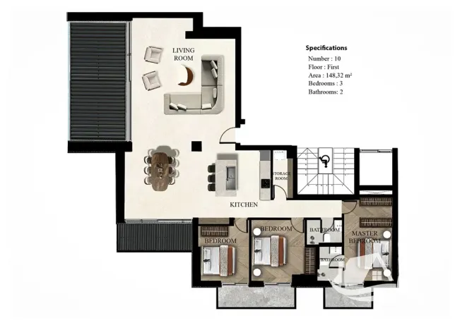 Prodej bytu 4+kk, Kissamos, Řecko, Milia Halepa Challenge Cliff Walk, 148 m2