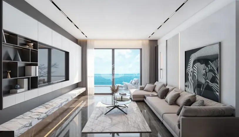 Prodej bytu 2+kk, Agios Amvrosios Keryneias, Kypr, 52 m2